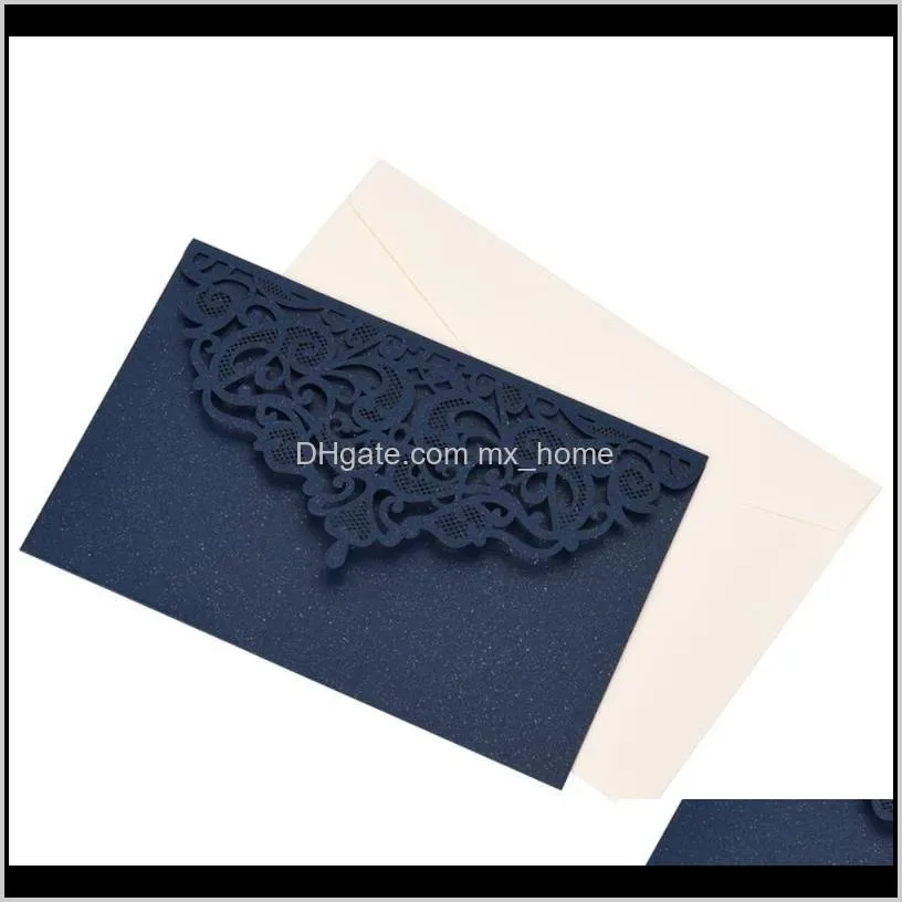 10 sets invitations european style romantic envelopes for wedding birthday business party