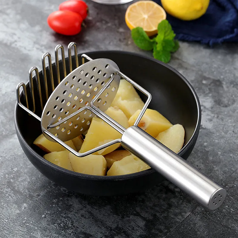 Schiacciapatate manuale in acciaio inossidabile schiacciapatate cucina Utensili per frutta e verdura forniture produttori di gadget all'ingrosso