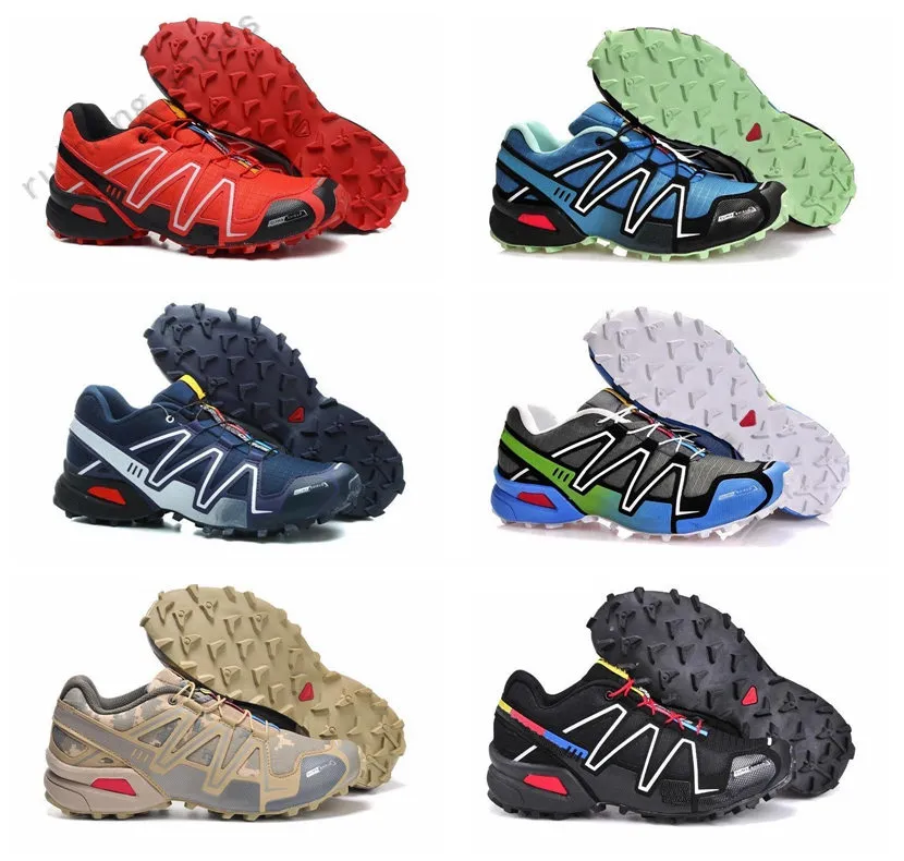 2021 Anländer Zapatillas Speedcross 3 Casual Skor Walking Outdoor Speed ​​Cross Sport Sneakers III Atletisk vandringsstorlek 36-46 B196