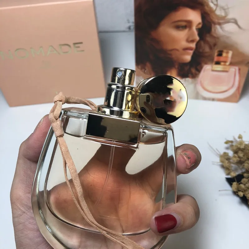 Topo venda de qualidade mulheres perfume nomade rosa frasco de spray 75ml edp com bom cheiro duradouro fragrância e navio rápido