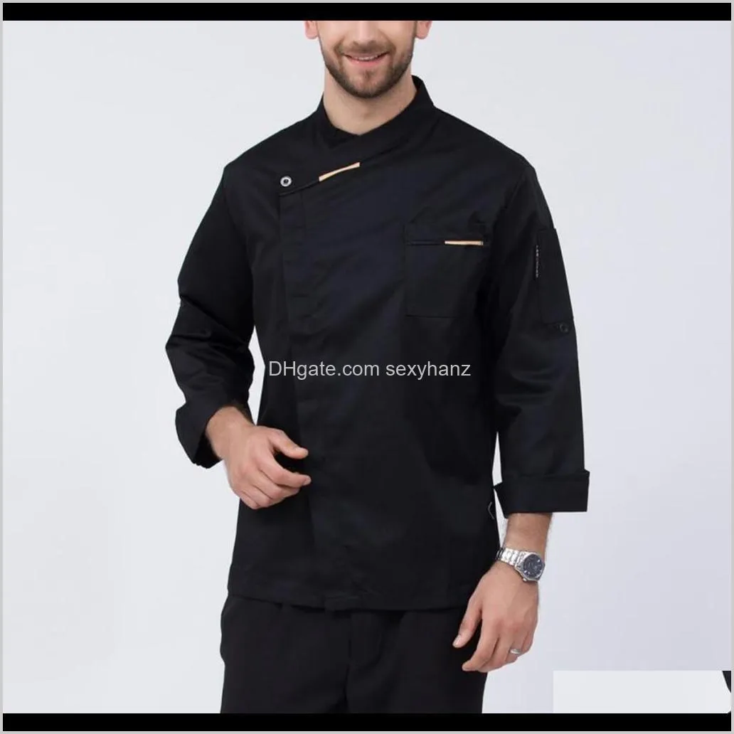 unisex chef jackets coat long sleeves shirt kitchen uniforms