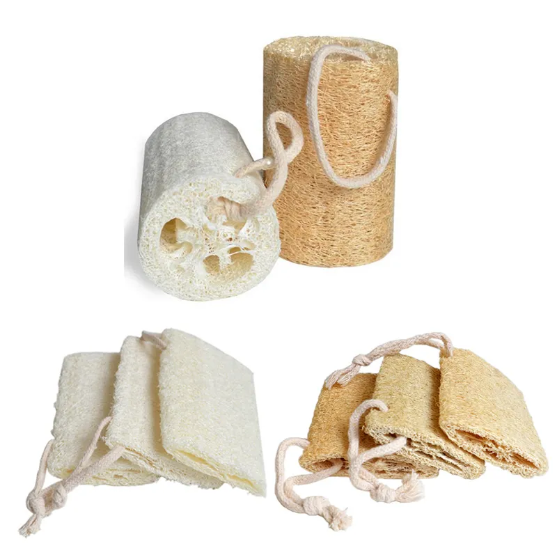4 Inch Natural Loofah Sponge Bath Shower Luffa Kitchen Dish Cleaning Brush Best quality