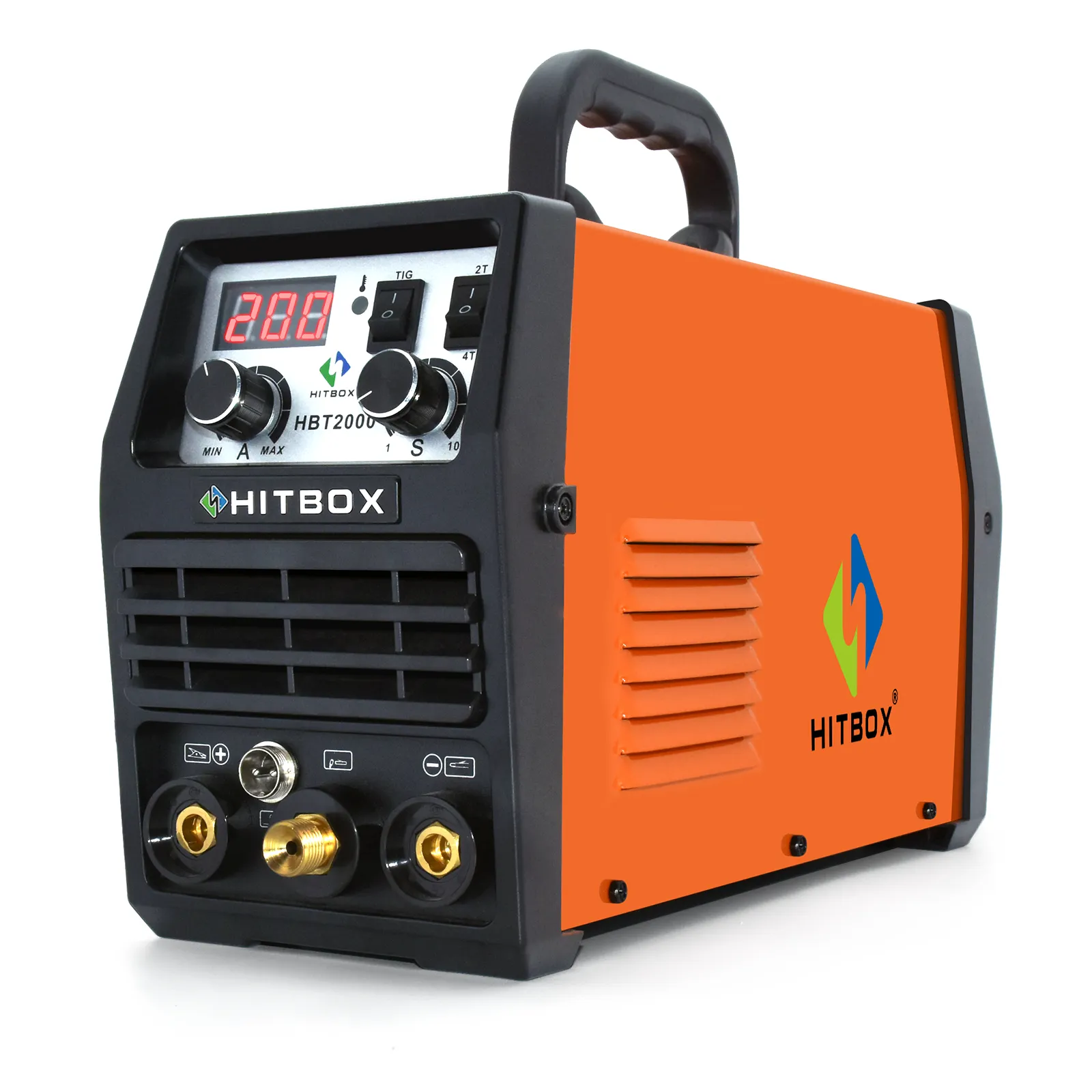 HITBOX AT2000 200Amp Portable ARC Stick Welder – Dual Voltage 110V/220V (MMA)