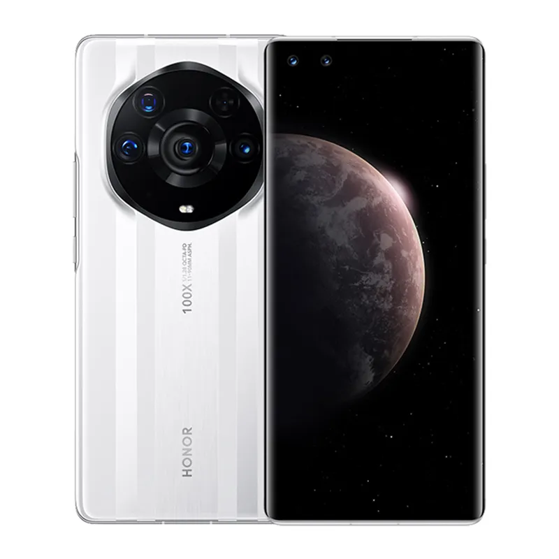 オリジナルのHuawei Honor Magic 3 Pro + Plus 5G携帯電話12GB RAM 512GB ROM Snapdragon 888 + 64.0MP AI OTG Android 6.76 "湾曲全画面指紋IDフェイススマート携帯電話