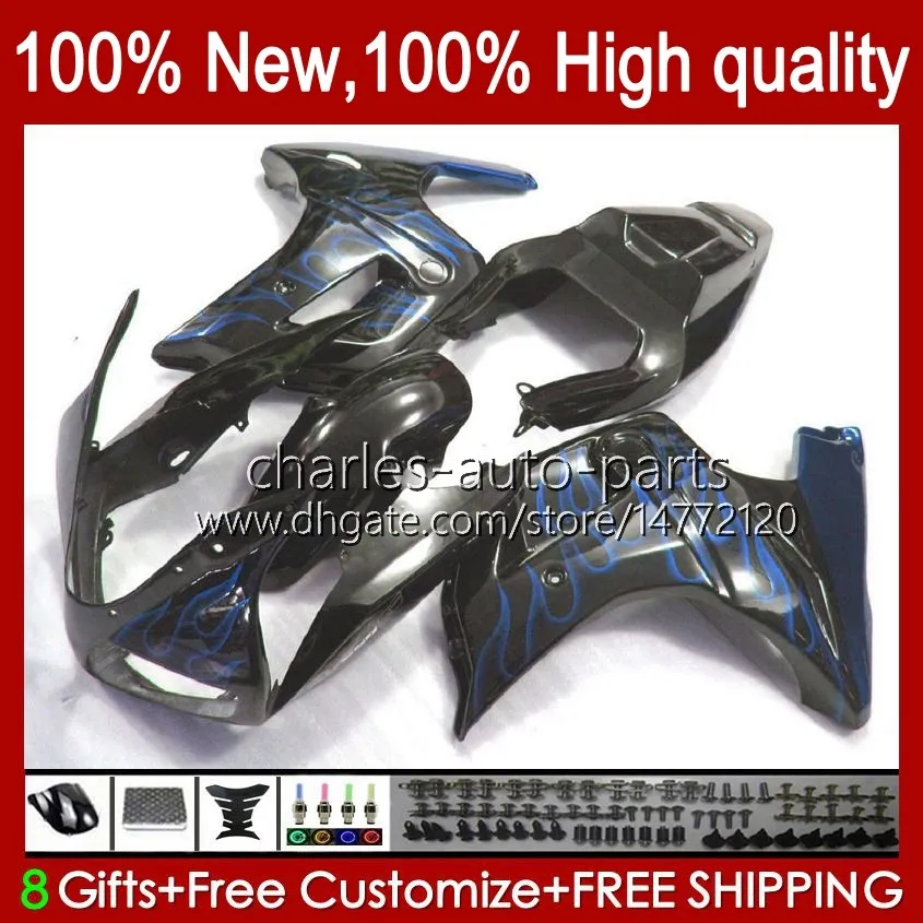 Fairings For SUZUKI SV1000 SV650 SV-650 Blue flames SV 1000 650 S 03-13 30No.21 SV-1000 SV650S SV1000S 03 04 05 06 07 08 SV 650S 1000S 2003 2009 2010 2011 2012 2013 Bodys