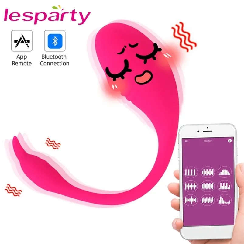 Sexleksaker Bluetooth Vibrator Dildos för kvinnor Smart Telefon App Trådlös kontroll Magic G Spot Clitoris Toys Par 210623