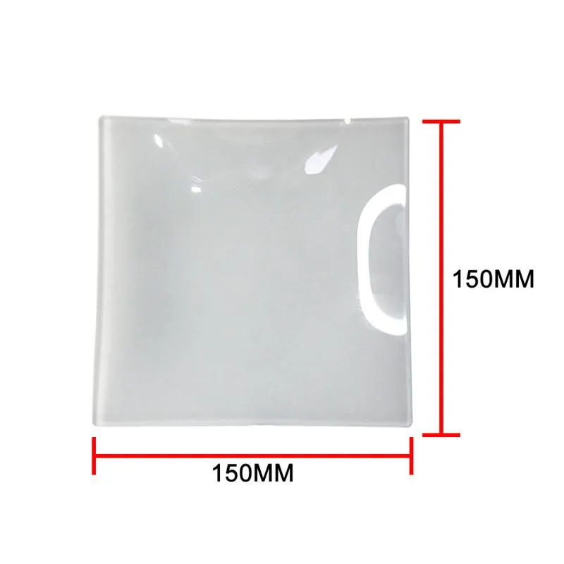 Sublimation Glass Dishes Plates Thermal Transfer Round Square Blank Plate Heat Printing Dishes Wholesale A02