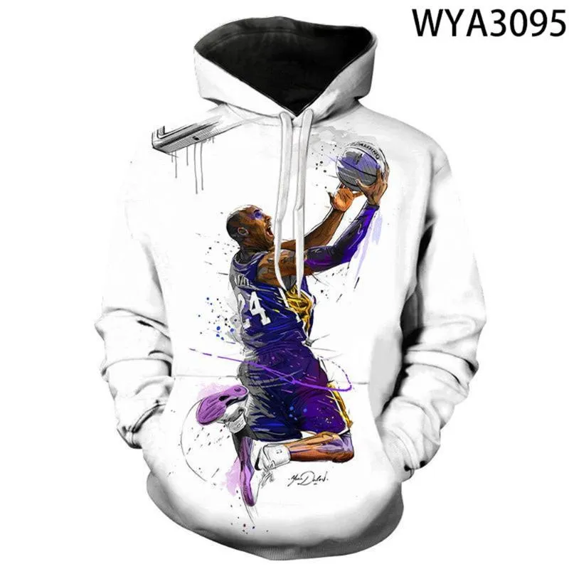 Men's Hoodies & Sweatshirts Winter 3d Printing Hip-hop Basketball Star Hoodie Men And Women Street Sweatshirt Harajuku Boy Girl Jacket