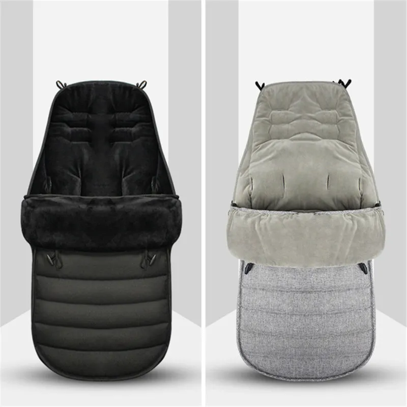 الشتاء أكياس النوم سميكة الدافئة الطفل sleepsack مغلف للوليد الرضع ويندبروف عربة وسادة footmuff عربة