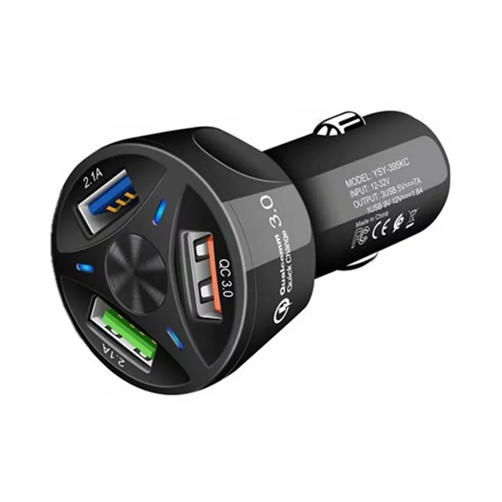 YSY 395KC QC 3.0 3xUSB Порты Автомобильные Зарядные Устройства USB  Универсальный Телефон Зарядное Устройство Быстрая Зарядка В Машине Для  Смартфонов Быстрый Заряд От 215 руб. | DHgate
