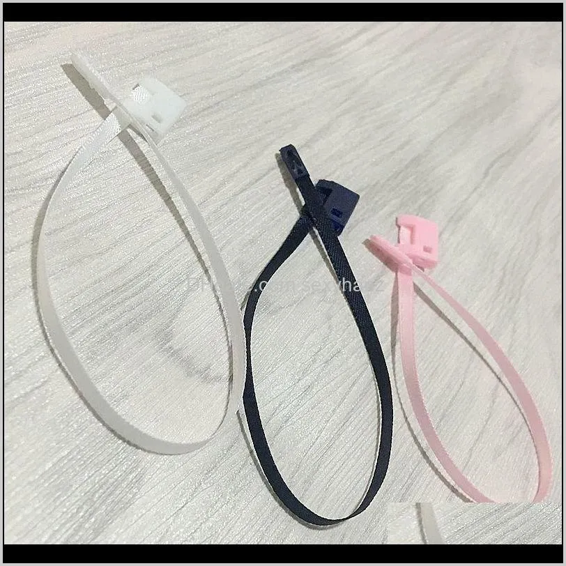 500pcs high grade ribbon rope in stock /sling/tag/hand rope/seal lock cords for clothing hang tag for clothing string buckle n5dr#