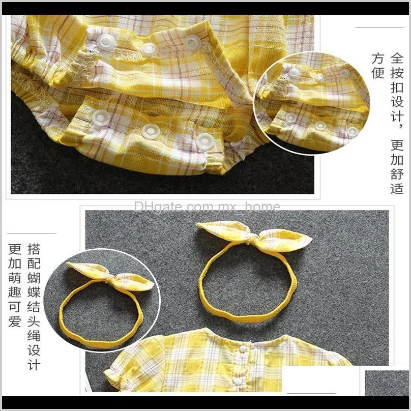 2021 new first birthday of the newborn will see bodysuit chess set + bandana suit for baby girl`s childhood clothes sets wa5g