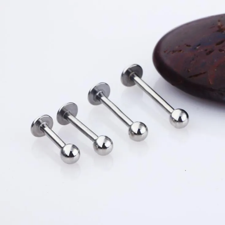 Body Piercing Jewelry Wholesale 110Pcs Mix Styles Stainless Steel Body Piercing Tongue Eyebrow Belly Nose Ring Accessories