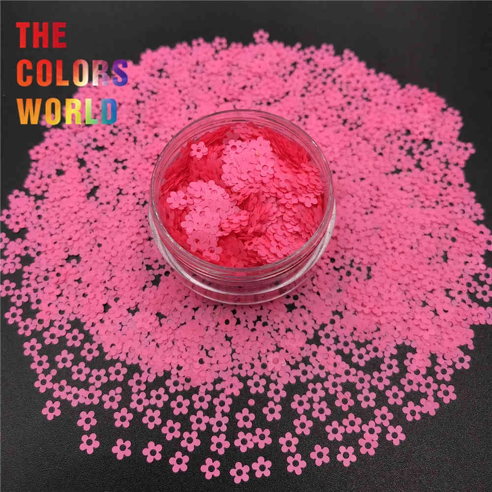 TCT-419 Hollow Flowers 4MM Glitter Nail Decoration Body Art Tumbler Crafts DIY Handwork Accessories Festival Supplier