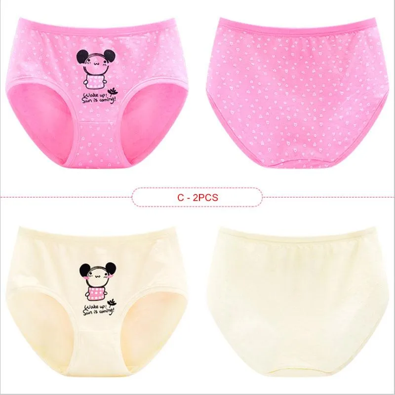 Sweet Design Cotton Pink Period Panty For Teenage Girls High