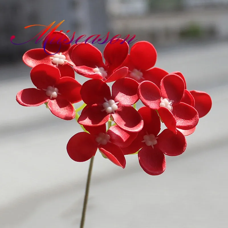 40 pièces/boîte savon hortensia fleurs tête fleur artificielle pour mariage décoration de la maison saint valentin bricolage bain corps cadeau boîte décor