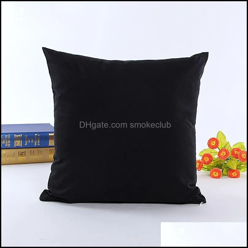 Brief Style Pillow Case 45*45cm Solid Color Home Decorative Polyester 10 Colors