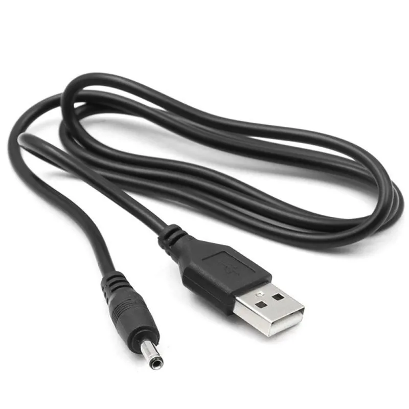 Universele USB naar DC Power Charming Cable 5 V 5.5 * 2.1mm 3.5 * 1.35mm vat Jack Voeding Adapter Kabels Connector Cord Lood voor MP3 / MP4 / Lamp / Luidspreker enz