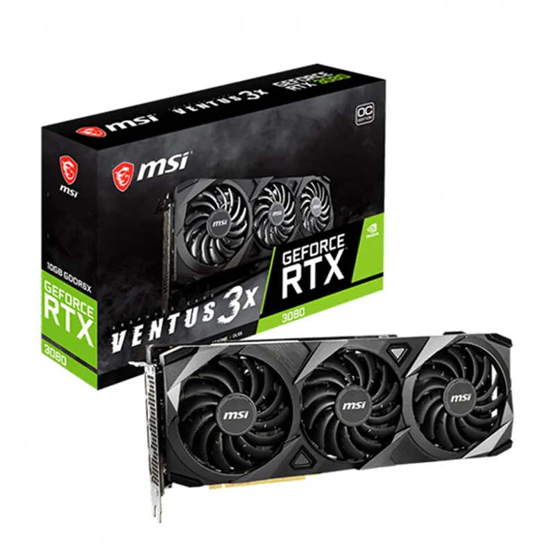 MSI Gaming Trio X RTX3080 10GB 24GB GDDR6 Ventus Graphics Card RTX 3060TI 3070 3080 3090 Series280y