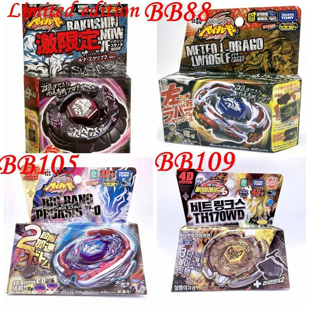 Ready Stock Takara Tomy Beyblade Burst Kreisel Gyroskop BB105 BB88 BB109 mit Launcher und Originalverpackung als Kindertag X0528