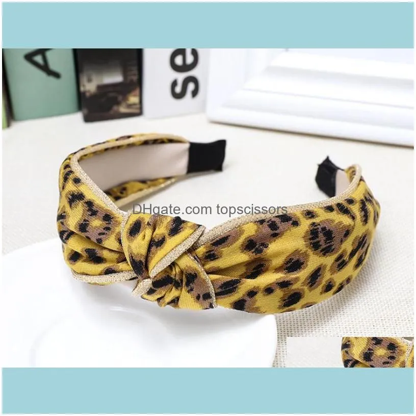 Special Leopard Print Knot Hairband For Ladies Headdress Women Hair Accessories Animal Headband Face Wash Hoop1