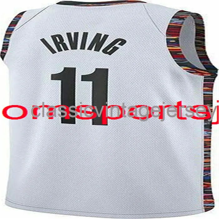 Niestandardowy Kyrie Irving #11 2019-20 Jersey zszyty męskie młodzież XS-6xl NCAA