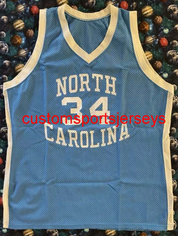 Mens Kvinnor Ungdom Unc North Carolina Tar Heels J. R. Reid Basketball Jersey Broderi Lägg till något namnnummer