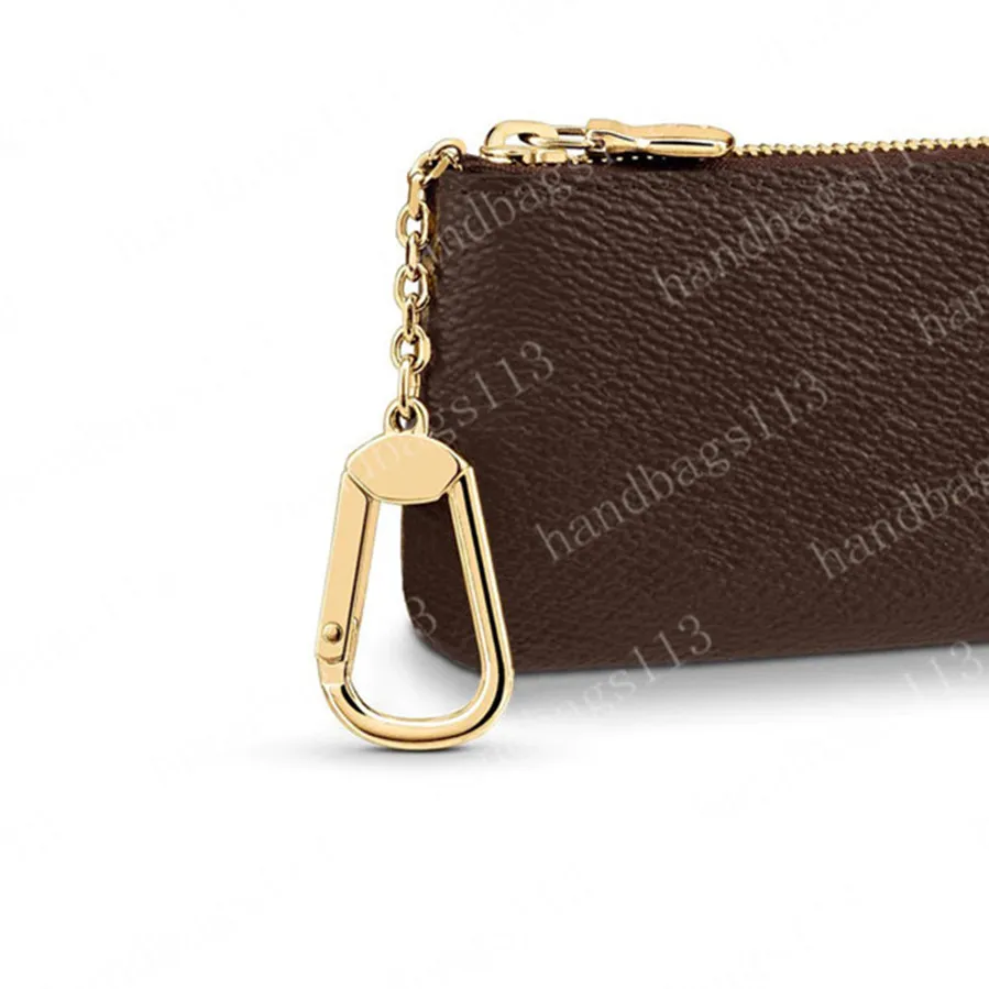 Key Pouch Wallet Mens Card Holder Handbags Leather Chain Mini