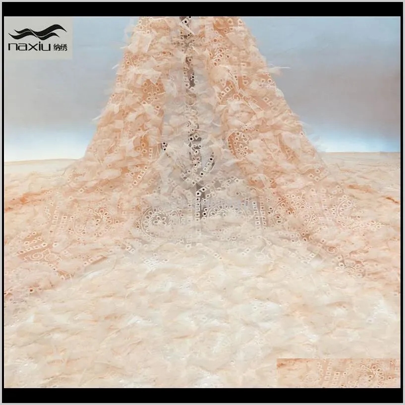 French 3D Tulle Net Lace Fabric