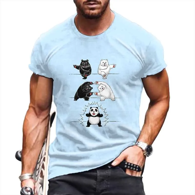 T-shirts pour hommes T-shirts pour hommes surdimensionnés 2021 été vêtements amples Vintage à manches courtes mode Amérique Hip Hop imprimé O chemise à col
