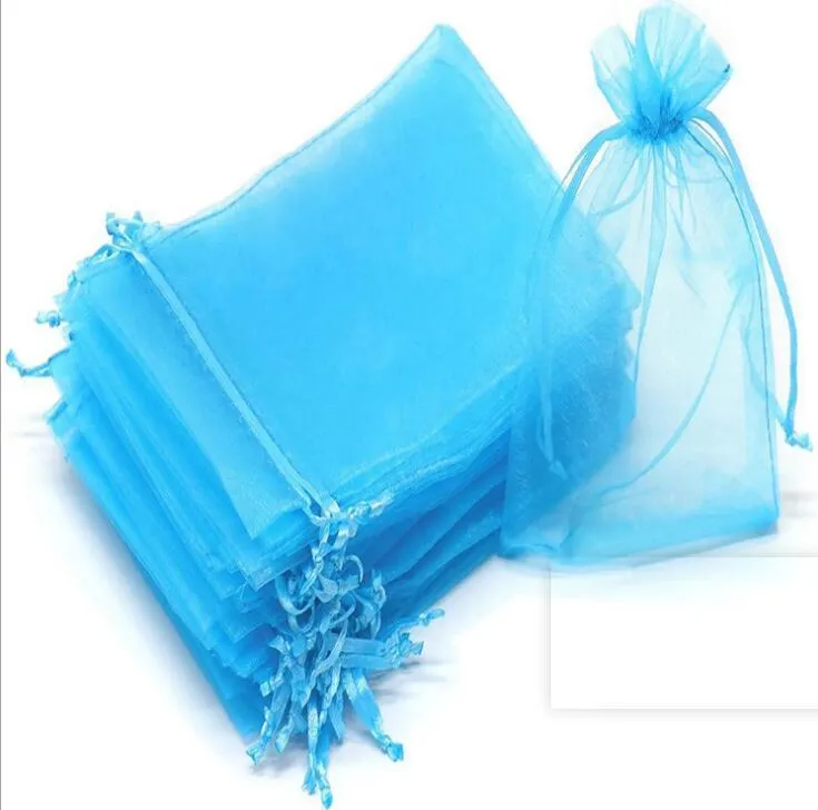 Organza Sheer Gift Candy Bags Wedding Favor Organza Pouch Jewelry Party Xmas Gift Bags 5x7cm,7X9CM,9x12cm,10x15cm,11x16cm