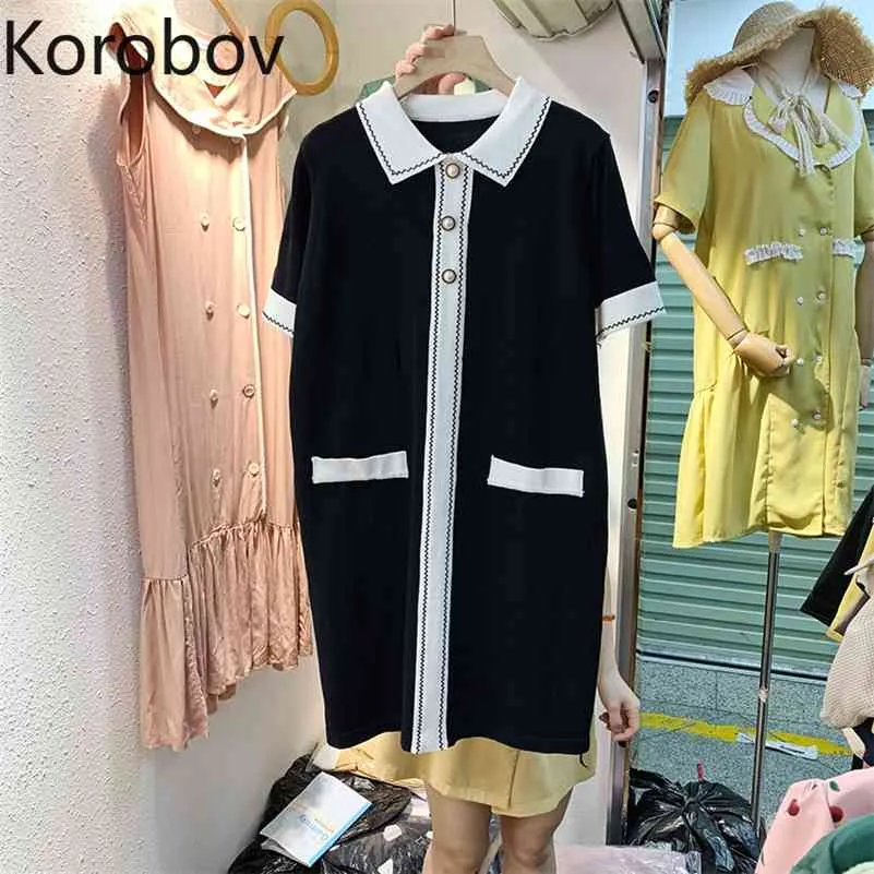 KOROBOV COLLAGGIO VINTAGE COLLATO COLLATO COLLARE DONNA DONNE DONDARE CASUA CAFFY CASE ATTENTI DEMBI NUOVI VESTIDOS MITTUTO 210430