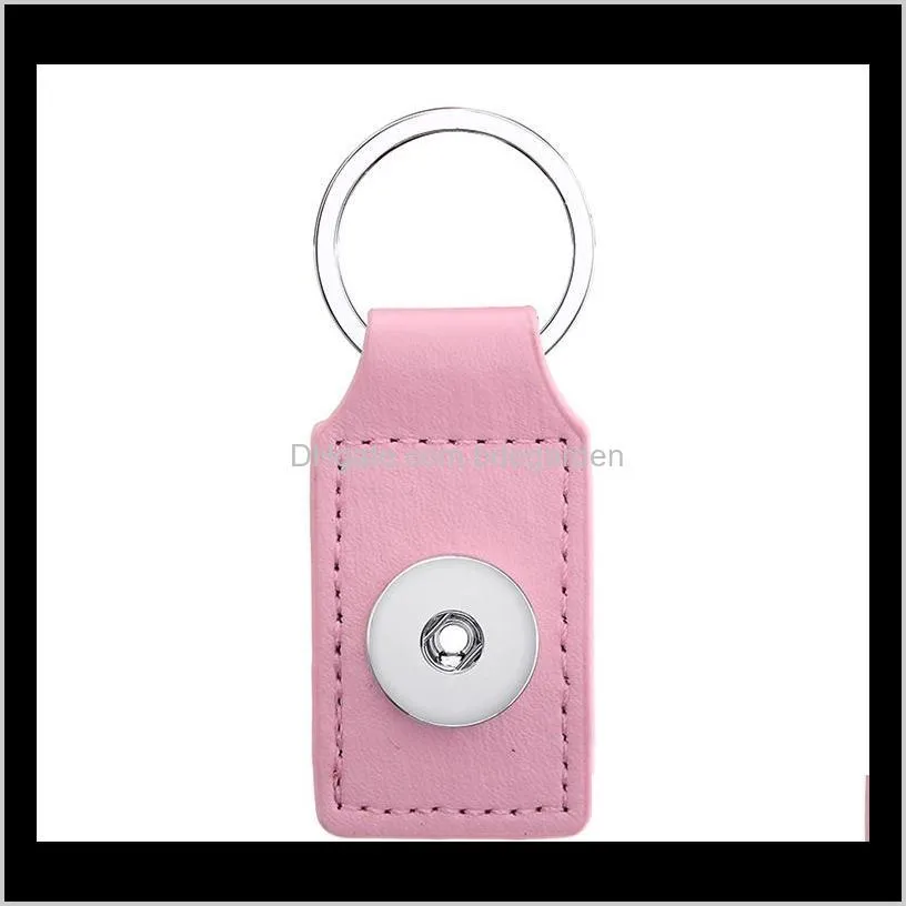 noosa interchangeable ginger snap buttons key chain & key rings snaps jewelry noosa square leather keychain fashion keychainps2206