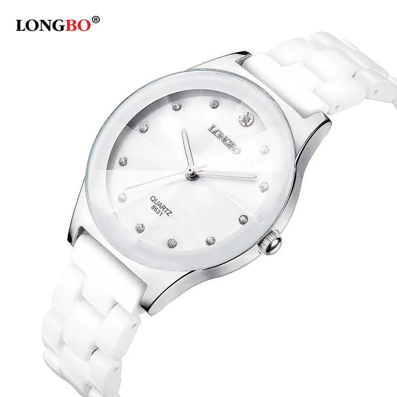 Luksusowy wodoodporny Łatwy Czytaj Sport Ceramiczny Zegarek na rękę, Najwyższej Jakości Dama Sukienka Zegarki 210616