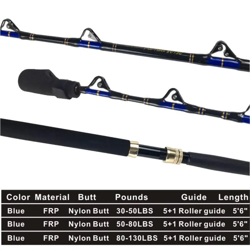 Boat Fishing Rods FX30 50lbs 50 80lbs 80 130lbs Trolling Rod High Carbon  Game 1.7M Straight Nylon BuBoat Saltwater From Demaxiyagl, $144.52