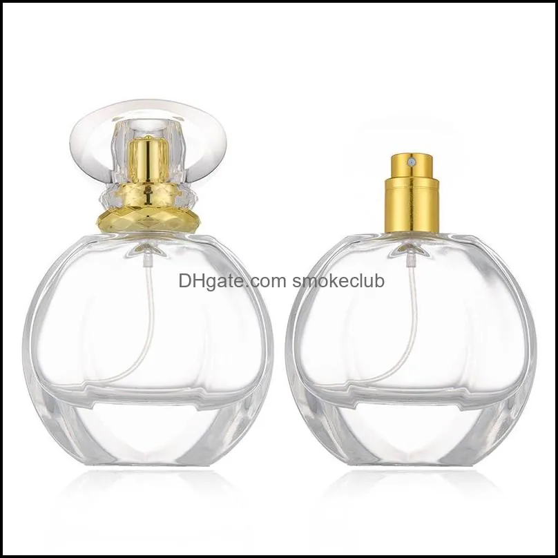 50ML Premium Empty Spray Perfume Bottle Crystal Glass Perfume Bottle portable Travel Dispenser Fragrance Cosmetics Customized LOGO V5