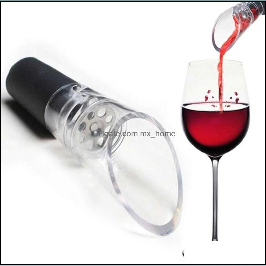 Bar Tools Magic Red Pourer Spout Decanter Wine Aerator Quick Aerating Pouring Tool Pump Portable Filter DZA8