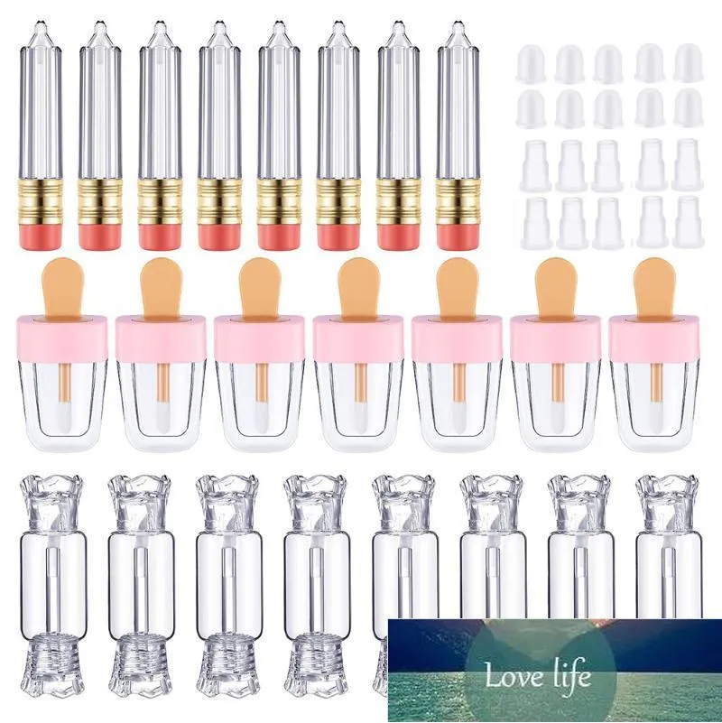 Bouteilles 10 Pcs Lipgloss Tube Baguette Crayon Forme Bonbons Crème Glacée Brillant À Lèvres Contenants Huile Vide Cosmétique