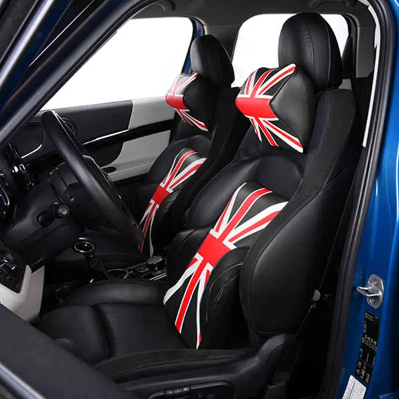 Auto Neck Pillow Seat Head Cushion Waist Headrest Lumbar Support For MINI Cooper F54 F55 F56 F60 R55 R56 R60 R61 Car Accessories