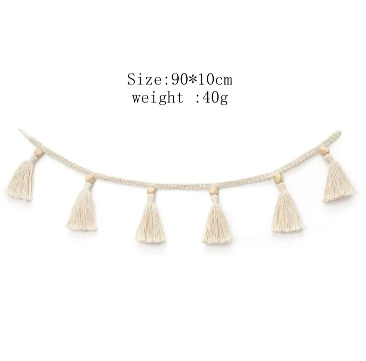 Tassel Garland Wall Hang Act Role Decoration Bohemia Household Adorns INS North Europe Wind Children Room Tassels Basket Decor YL502