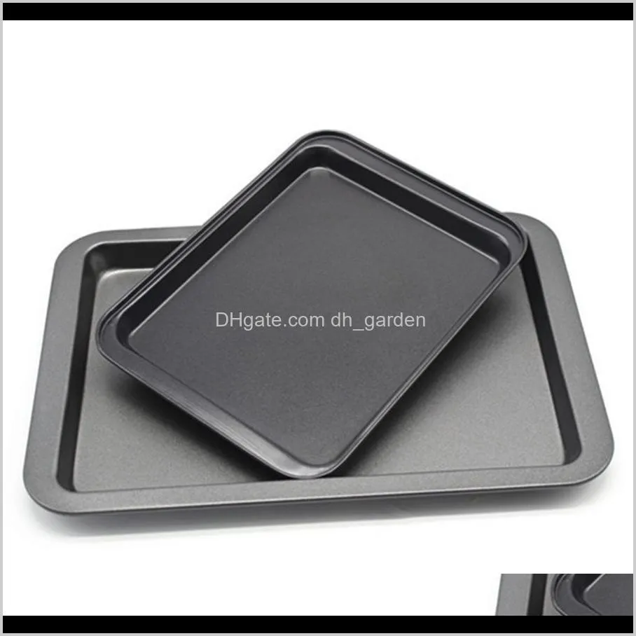 24*18*2cm gold black food grade stainless steel baking dishes diy baking tools rectangular non-stick bread cake baking tray dh0642-2