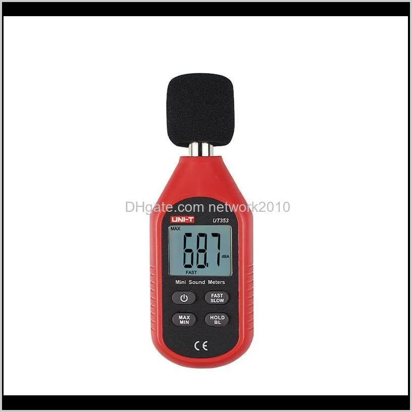 uni-t ut353 noise measuring instrument db meter 30~130db decibel monitoring indicator testers mini audio sound level meter decibel