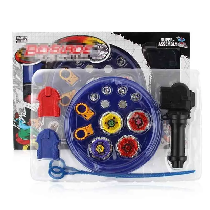 4 sztuk/zestaw Beyblades arena stadion Metal Fusion 4D Battle Top Fury Masters launcher grip bey blade dziecko prezent na boże narodzenie zabawka 210803