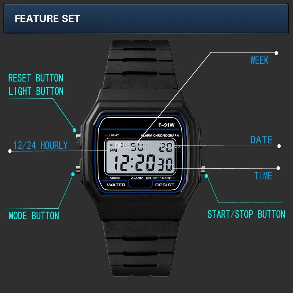 Thin led watch deals