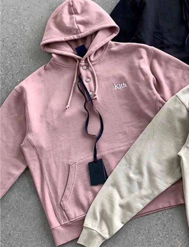Kith Hoodie Embroidery Sweatshirts Men Women Box Hooded Sweatshirt Quality Inside Tag Jacket 399 783