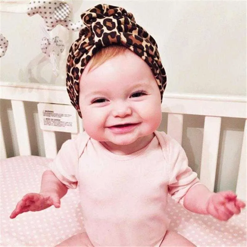 Leopard turban hot sale baby
