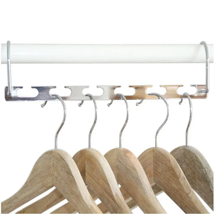 Hangers Racks Housekeeping Home Garden Drop Folding Metal Clothing Storage Organization Wardrobe Clothes Rack ZWL313