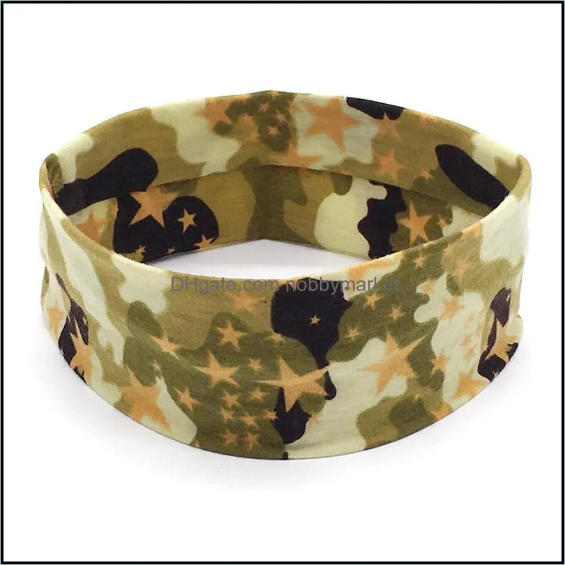 Luxury Camouflage Sports Headbands Men elastic cotton designer hairband Absorb sweat head scarf yoga head band For women Jewelry