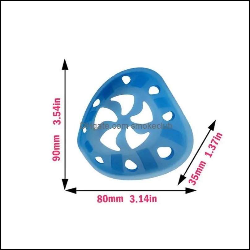 NEWNEWSilicone 3D Mask Bracket Face Mask Inner Support Frame for More Space to Comfortable Breathing and Protect Lipstick EWE2159