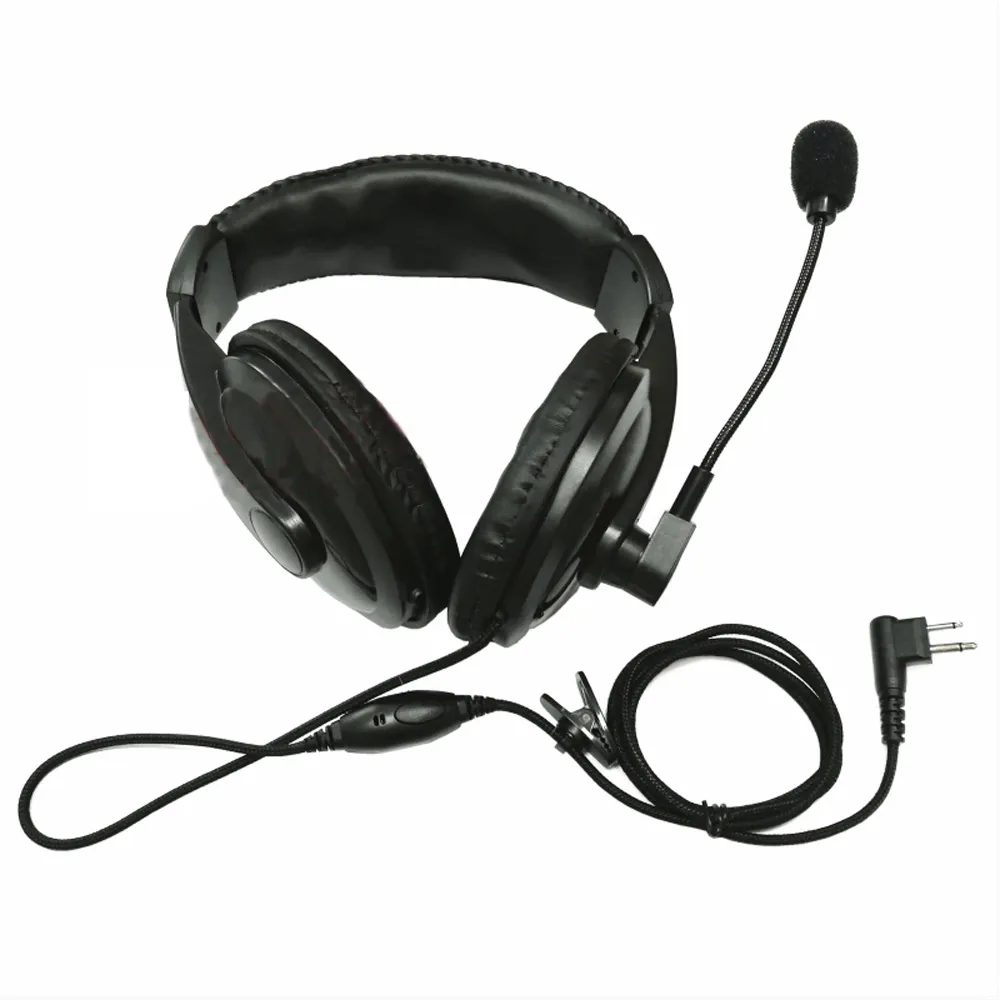 Över huvudet headset / öron Boom Mic w / Vox PTT-hörlurs hörlurar för Motorola Walkie Talkie Radio CP88 CP040 CP100 CP125 CP150 CP200 CP300 gp88 gp300